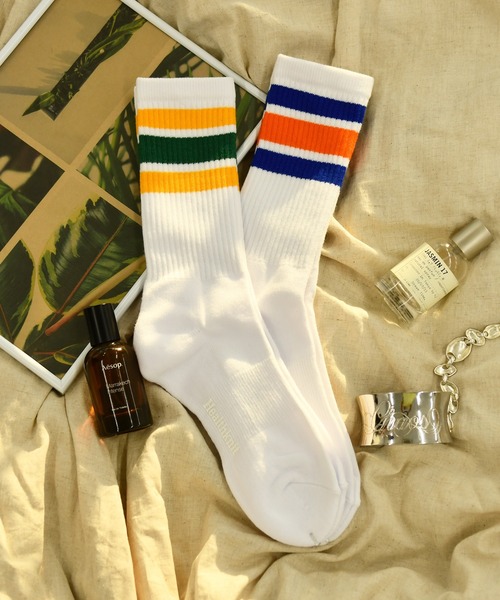 Healthknit(ヘルスニット)の「『Healthknit/ヘルスニット』2パックロングソックス(ソックス/靴下・メンズ・A/D/E/B/C/F・M/S)」の3枚目の写真