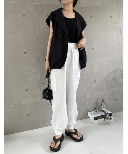 Re:EDIT（リエディ）の「軽量スポーティビーチサンダル（サンダル・レディース・ホワイト/ブラック・S～Ｍ/M～Ｌ/L～LL）」の5枚目の写真