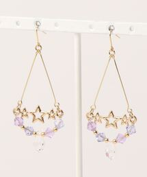 【wamushroom by wamcom】star chandelier 星のシャンデリアピアス