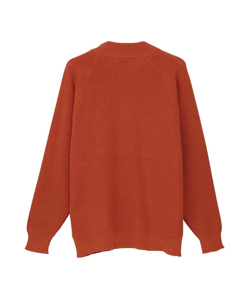 HYSTERIC GLAMOUR（ヒステリックグラマー）の「FLAMES LOGO刺繍 カールカールモックネックセーター（ニット/セーター・メンズ・ブラック/ホワイト/オレンジ・SMALL/MEDIUM/LARGE/X-LARGE）」の8枚目の写真