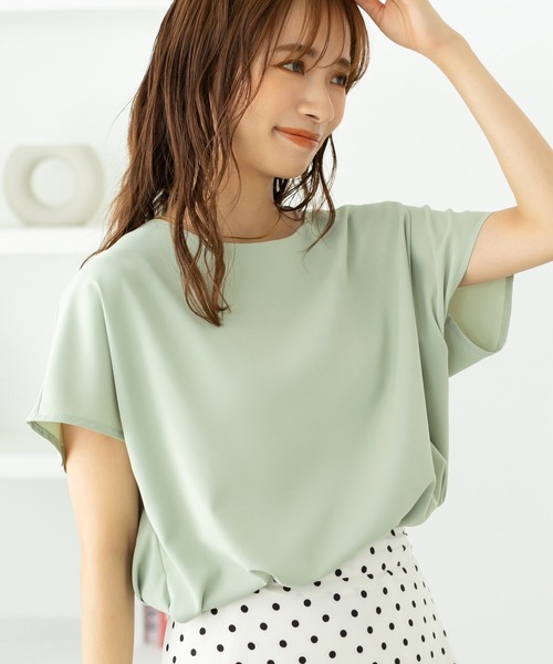 fifth（フィフス）の「バックデザインドレープブラウス（シャツ/ブラウス・レディース・ライトグリーン/ホワイト/ブラック・M）」の6枚目の写真