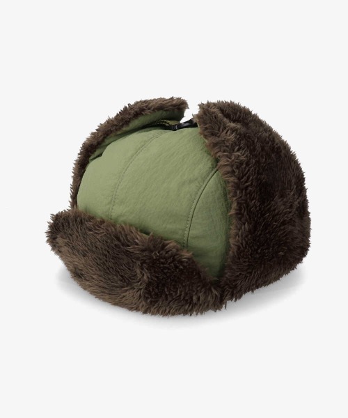 OVERRIDE（オーバーライド）の「OVERRIDE  RIP STOP CARGO TRAPPER（ハット・メンズ・グリーン/ブラック/ネイビー・58cm）」の3枚目の写真