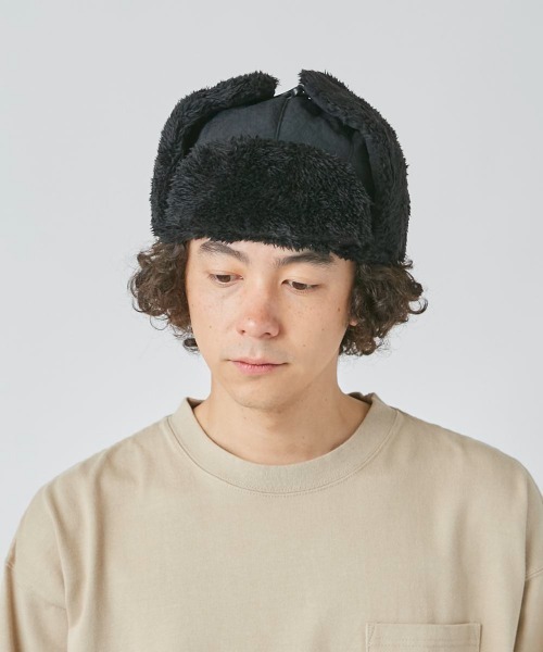 OVERRIDE（オーバーライド）の「OVERRIDE  RIP STOP CARGO TRAPPER（ハット・メンズ・グリーン/ブラック/ネイビー・58cm）」の4枚目の写真