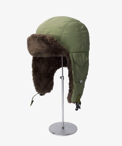 OVERRIDE（オーバーライド）の「OVERRIDE  RIP STOP CARGO TRAPPER（ハット・メンズ・グリーン/ブラック/ネイビー・58cm）」の16枚目の写真