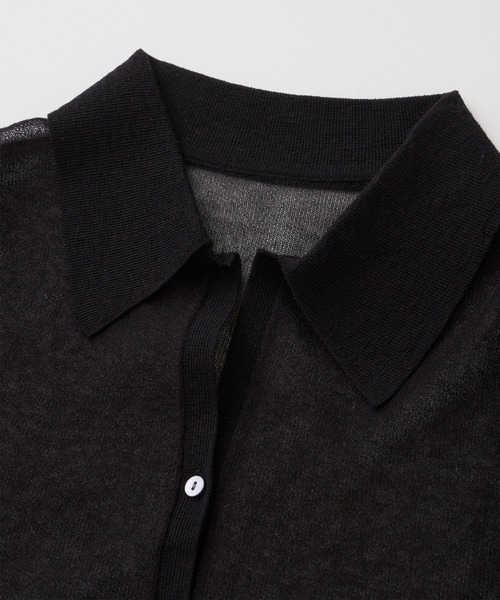 CEL ANSWER（シーイーエルアンサー）の「3wayスリーブシアーカーディガン（ニット/セーター・レディース・ブラック/オレンジ/グリーン・FREE）」の8枚目の写真