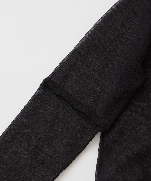 CEL ANSWER（シーイーエルアンサー）の「3wayスリーブシアーカーディガン（ニット/セーター・レディース・ブラック/オレンジ/グリーン・FREE）」の10枚目の写真