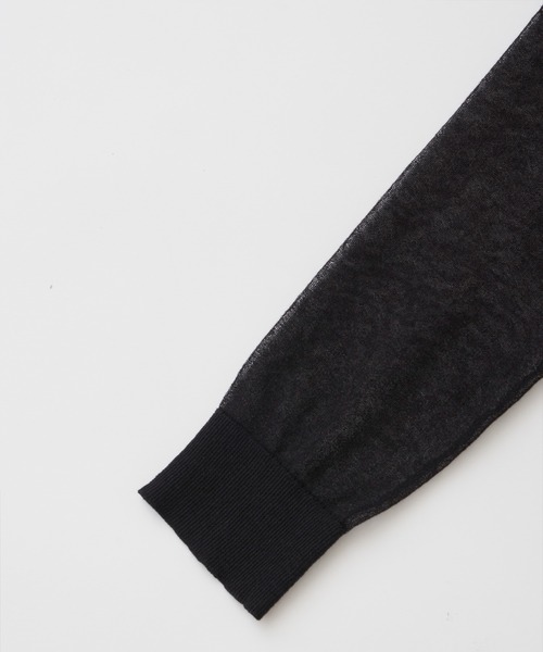 CEL ANSWER（シーイーエルアンサー）の「3wayスリーブシアーカーディガン（ニット/セーター・レディース・ブラック/オレンジ/グリーン・FREE）」の11枚目の写真