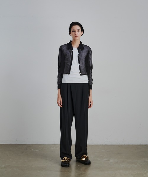 CEL ANSWER（シーイーエルアンサー）の「3wayスリーブシアーカーディガン（ニット/セーター・レディース・ブラック/オレンジ/グリーン・FREE）」の18枚目の写真