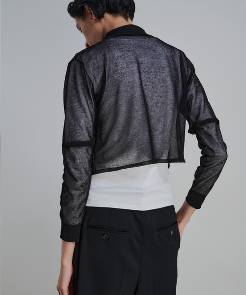 CEL ANSWER（シーイーエルアンサー）の「3wayスリーブシアーカーディガン（ニット/セーター・レディース・ブラック/オレンジ/グリーン・FREE）」の17枚目の写真