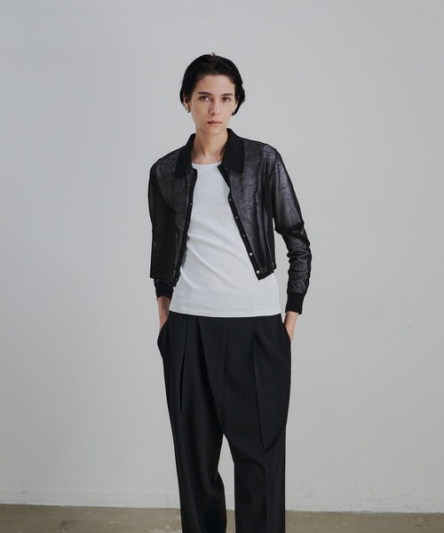 CEL ANSWER（シーイーエルアンサー）の「3wayスリーブシアーカーディガン（ニット/セーター・レディース・ブラック/オレンジ/グリーン・FREE）」の20枚目の写真