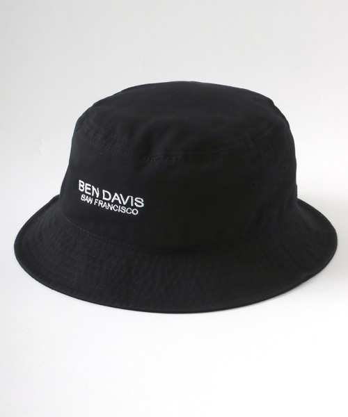 BEN DAVIS（ベンデイビス）の「BEN DAVIS/ベンデイビス ツイル バケットハット（ハット・メンズ・ブラック/ベージュ/ホワイト・FREE）」の3枚目の写真
