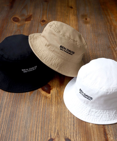 BEN DAVIS（ベンデイビス）の「BEN DAVIS/ベンデイビス ツイル バケットハット（ハット・メンズ・ブラック/ベージュ/ホワイト・FREE）」の11枚目の写真