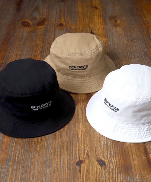 BEN DAVIS（ベンデイビス）の「BEN DAVIS/ベンデイビス ツイル バケットハット（ハット・メンズ・ブラック/ベージュ/ホワイト・FREE）」の12枚目の写真