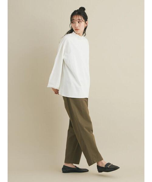 CRAFT STANDARD BOUTIQUE(クラフトスタンダードブティック)の「ベイカーテーパードパンツ *◆(チノパンツ・レディース・カーキ/ベージュ・M/L)」の11枚目の写真