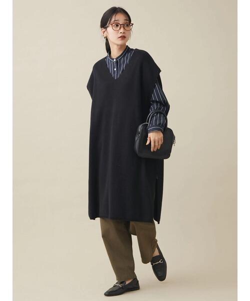 CRAFT STANDARD BOUTIQUE(クラフトスタンダードブティック)の「ベイカーテーパードパンツ *◆(チノパンツ・レディース・カーキ/ベージュ・M/L)」の13枚目の写真