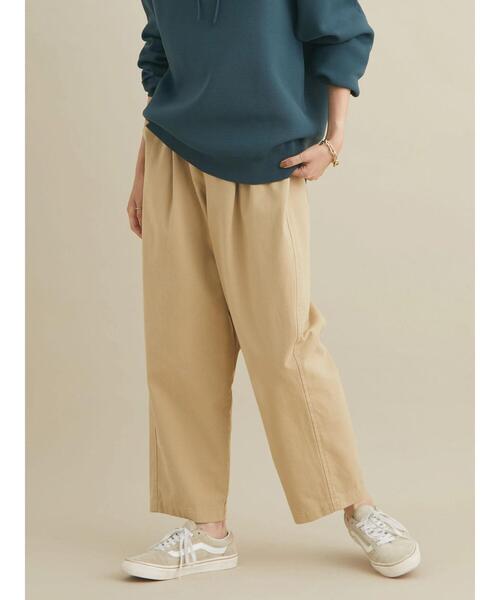 CRAFT STANDARD BOUTIQUE(クラフトスタンダードブティック)の「ベイカーテーパードパンツ *◆(チノパンツ・レディース・カーキ/ベージュ・M/L)」の15枚目の写真