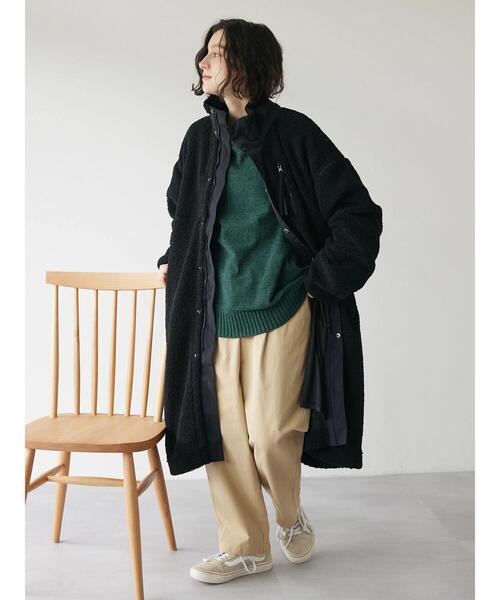 CRAFT STANDARD BOUTIQUE(クラフトスタンダードブティック)の「ベイカーテーパードパンツ *◆(チノパンツ・レディース・カーキ/ベージュ・M/L)」の18枚目の写真