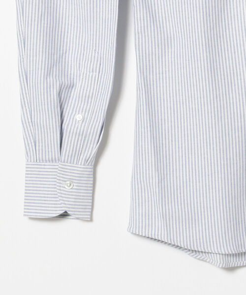 DRAKE'S(ドレイクス)の「Drake’s × BEAMS F / 別注 オックスフォード ストライプ ボタンダウンシャツ(シャツ/ブラウス・メンズ・ブラック/ブルー・40/38/39/37)」の12枚目の写真