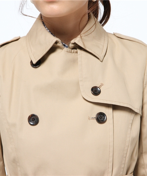 La TOTALITE（ラトータリテ）の「ラ・トレンチコート。（トレンチコート・レディース・ベージュ/ネイビー・38/36/40）」の9枚目の写真