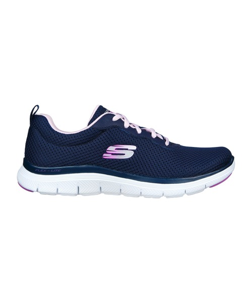 SKECHERS(スケッチャーズ)の「SKECHERS FLEX APPEAL 4.0-BRILLIANT VIEW / スケッチャーズ フレックスアピール4.0 ブリリアントビュー(スニーカー・レディース・ネイビー×ホワイト/ブラック×ホワイト・23cm/23.5cm/24cm/24.5cm/25cm/22.5cm)」の4枚目の写真