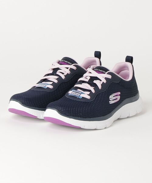SKECHERS(スケッチャーズ)の「SKECHERS FLEX APPEAL 4.0-BRILLIANT VIEW / スケッチャーズ フレックスアピール4.0 ブリリアントビュー(スニーカー・レディース・ネイビー×ホワイト/ブラック×ホワイト・23cm/23.5cm/24cm/24.5cm/25cm/22.5cm)」の9枚目の写真