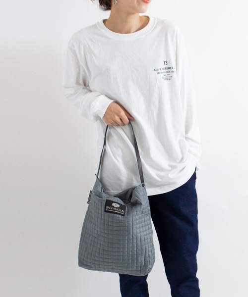 ALL ORDINARIES(オールオーディナリーズ)の「【BAG'n'NOUN(バッグンナウン)】BLOCK PACK MINI ブロックパックミニトート(トートバッグ・レディース・ブラック/グレー/ライトグレー系・FREE)」の21枚目の写真