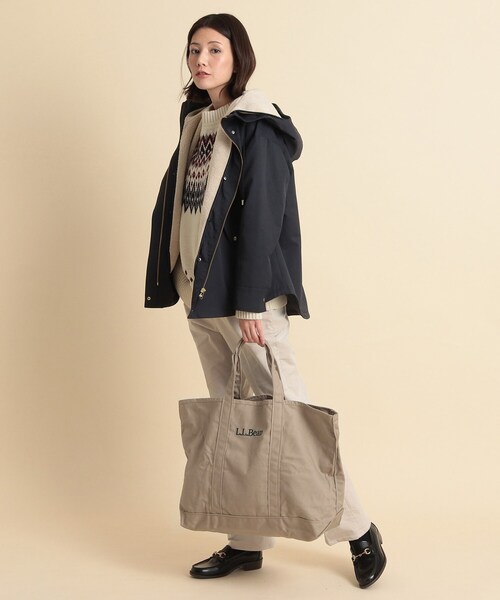 Dessin（デッサン）の「◆L.L.Bean グロサリトート（トートバッグ・レディース・チャコールグレー/ブラック/カーキ/キャメル/ライトベージュ・00）」の17枚目の写真