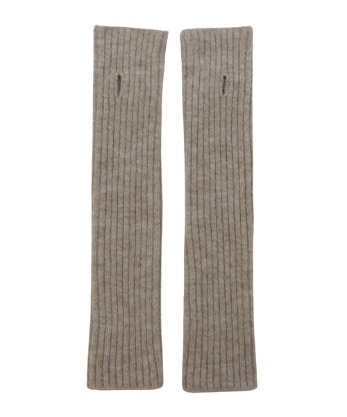 andme（アンドミー）の「5Gリブニットアームウォーマー（アームカバー・レディース・ブラック/オフホワイト/グレイッシュベージュ/オレンジ/ピンク/グレー・F(M)）」の22枚目の写真