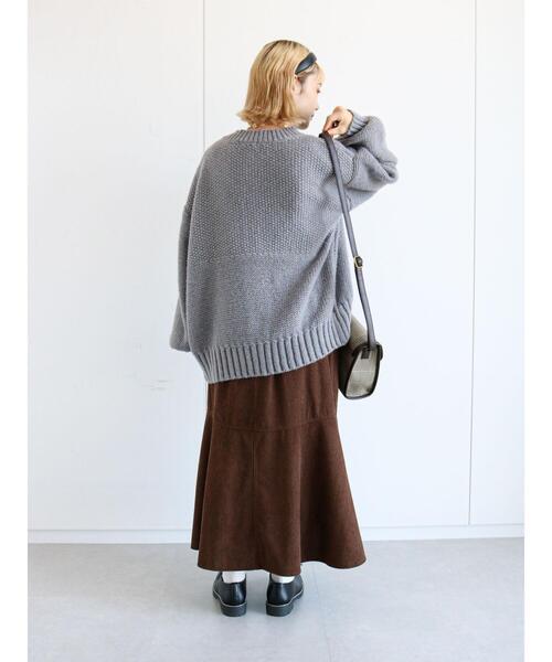 ehka sopo(エヘカソポ)の「コーデュロイマーメイドジャンスカ(ワンピース・レディース・ブラウン/グリーン/ベージュ・フリ-)」の21枚目の写真