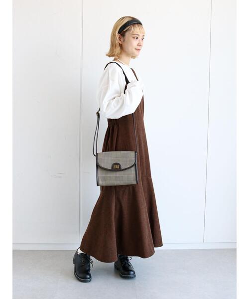 ehka sopo(エヘカソポ)の「コーデュロイマーメイドジャンスカ(ワンピース・レディース・ブラウン/グリーン/ベージュ・フリ-)」の22枚目の写真