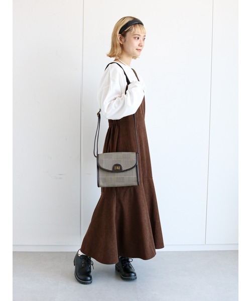 ehka sopo(エヘカソポ)の「コーデュロイマーメイドジャンスカ(ワンピース・レディース・ブラウン/グリーン/ベージュ・フリ-)」の8枚目の写真