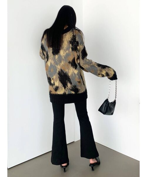 EMODA（エモダ）の「リブフレアダブルボタンパンツ（その他パンツ・レディース・ブラック/グリーン/グレー・SMALL/MEDIUM）」の10枚目の写真