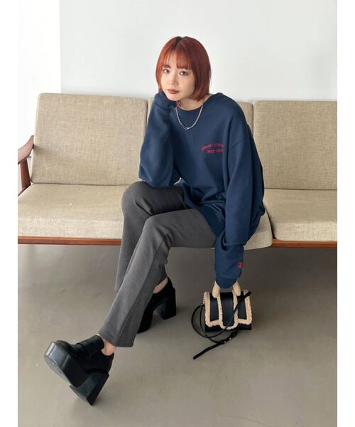 EMODA（エモダ）の「リブフレアダブルボタンパンツ（その他パンツ・レディース・ブラック/グリーン/グレー・SMALL/MEDIUM）」の16枚目の写真