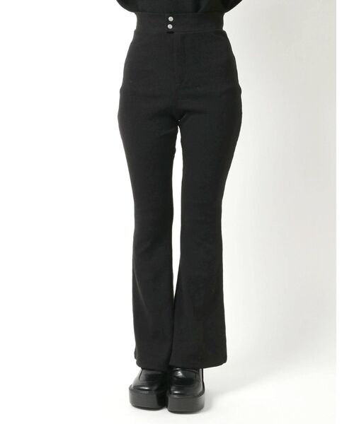 EMODA（エモダ）の「リブフレアダブルボタンパンツ（その他パンツ・レディース・ブラック/グリーン/グレー・SMALL/MEDIUM）」の17枚目の写真