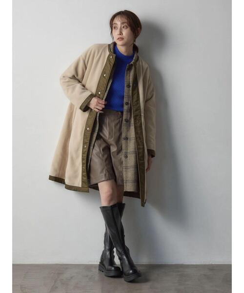 Green　Parks（グリーンパークス）の「・minia ロングブーツ（ブーツ・レディース・ブラック・L/M/LL/S）」の2枚目の写真