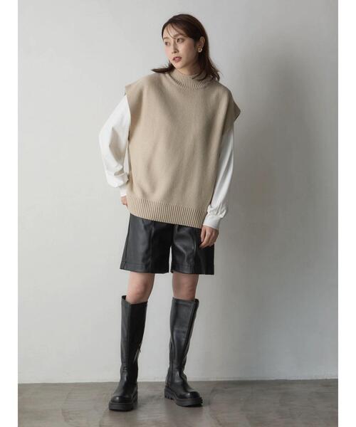 Green　Parks（グリーンパークス）の「・minia ロングブーツ（ブーツ・レディース・ブラック・L/M/LL/S）」の10枚目の写真