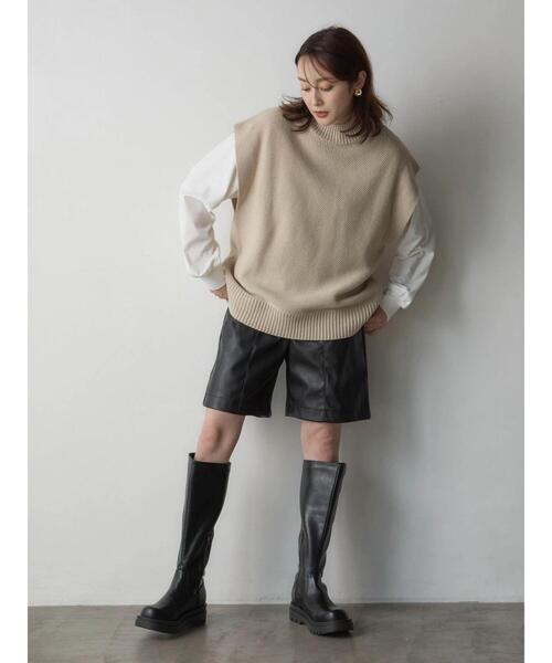 Green　Parks（グリーンパークス）の「・minia ロングブーツ（ブーツ・レディース・ブラック・L/M/LL/S）」の5枚目の写真