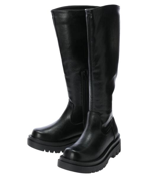 Green　Parks（グリーンパークス）の「・minia ロングブーツ（ブーツ・レディース・ブラック・L/M/LL/S）」の14枚目の写真