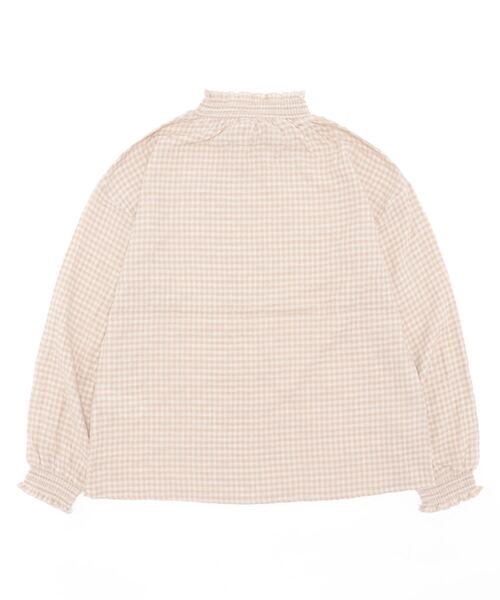 Samansa Mos2（サマンサ モスモス）の「襟シャーリングメローブラウス（シャツ/ブラウス・レディース・オフホワイト/ブルー/ブラック/ベージュ・ﾌﾘ-）」の18枚目の写真