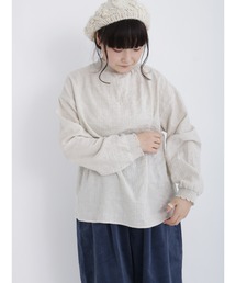 Samansa Mos2 | 襟シャーリングメローブラウス(シャツ/ブラウス)