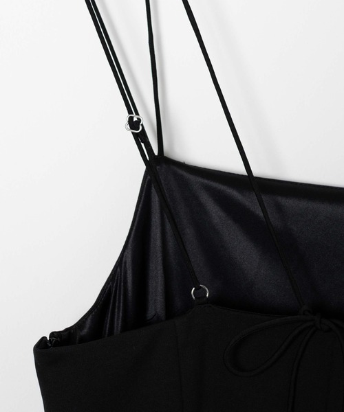 WEGO(ウィゴー)の「WEGO/スリット入りキャミワンピ(ワンピース・レディース・ブラック・FREE)」の10枚目の写真
