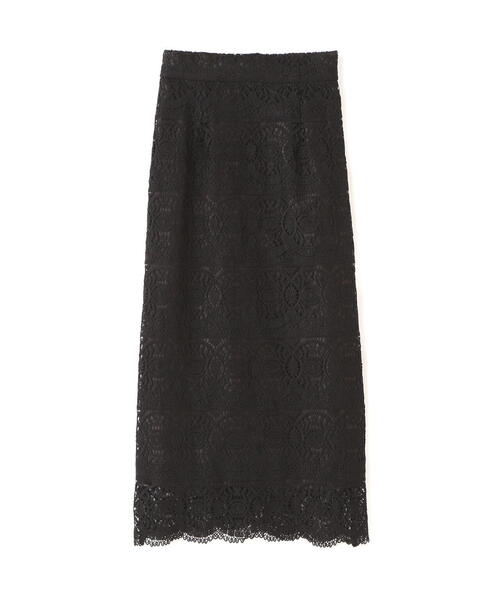 N.（N. Natural Beauty Basic）（エヌエヌナチュラルビューティーベーシック）の「◆スカラレースタイトスカート（スカート・レディース・ホワイト/ブラック/グリーン・MEDIUM）」の8枚目の写真