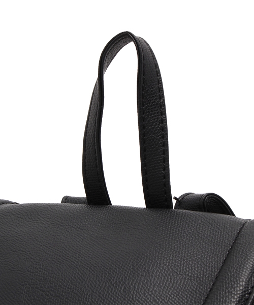 WEGO(ウィゴー)の「WEGO/ZIP2ポケットリュック(バックパック/リュック・レディース・ブラック・FREE)」の4枚目の写真