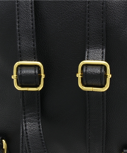 WEGO(ウィゴー)の「WEGO/ZIP2ポケットリュック(バックパック/リュック・レディース・ブラック・FREE)」の5枚目の写真