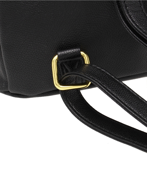 WEGO(ウィゴー)の「WEGO/ZIP2ポケットリュック(バックパック/リュック・レディース・ブラック・FREE)」の6枚目の写真