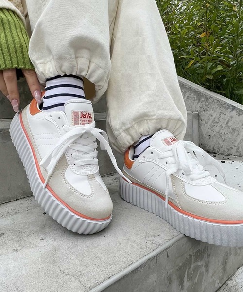 Java(ジャバ)の「《JaVaジャバ 別注》RETRO LITE(レトロライト) 超軽量厚底スニーカー(スニーカー・メンズ・ホワイト系その他/ベージュ系その他/ブラウン/ホワイト/ブラック・XXX-LARGE/XX-LARGE/MEDIUM/LARGE/X-LARGE)」の19枚目の写真