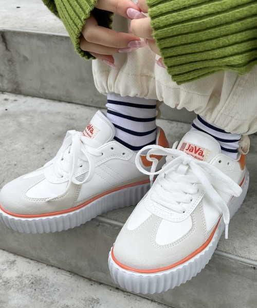 Java(ジャバ)の「《JaVaジャバ 別注》RETRO LITE(レトロライト) 超軽量厚底スニーカー(スニーカー・メンズ・ホワイト系その他/ベージュ系その他/ブラウン/ホワイト/ブラック・XXX-LARGE/XX-LARGE/MEDIUM/LARGE/X-LARGE)」の20枚目の写真