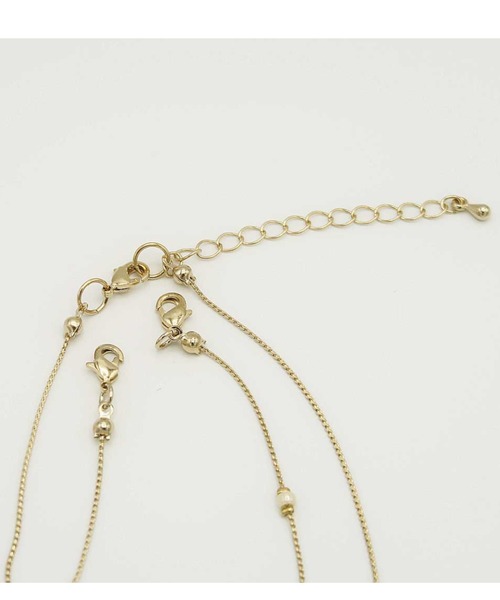 Cupid Heart（キューピッドハート）の「【Cupid Heart】結婚式アクセ　パールｘチェーン2連ネックレス（ネックレス・レディース・ゴールド・MEDIUM）」の15枚目の写真