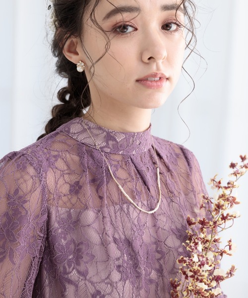 Cupid Heart（キューピッドハート）の「【Cupid Heart】結婚式アクセ　パールｘチェーン2連ネックレス（ネックレス・レディース・ゴールド・MEDIUM）」の8枚目の写真