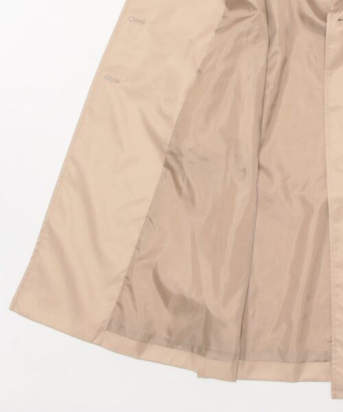 m.f.editorial（エムエフエディトリアル）の「m.f.エディトリアル レディース 着流し ダブルトレンチコート（トレンチコート・レディース・ライトグレー/ベージュ/サックスブルー・MEDIUM/LARGE/S）」の5枚目の写真